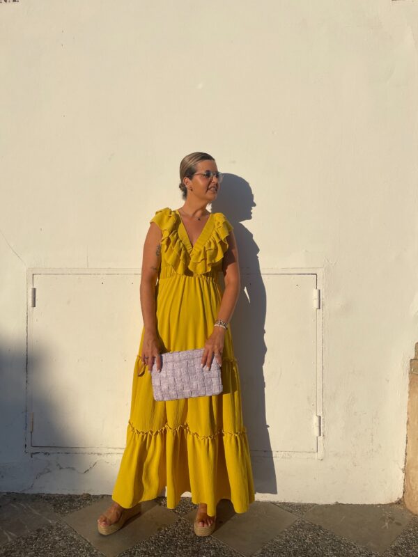 Vestido Lola mostaza. - Imagen 3