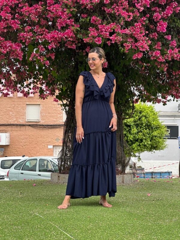 Vestido Lola azul marino. - Imagen 5