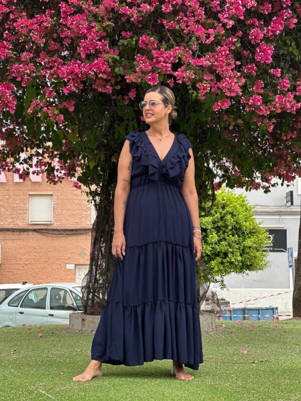 Vestido Lola azul marino.
