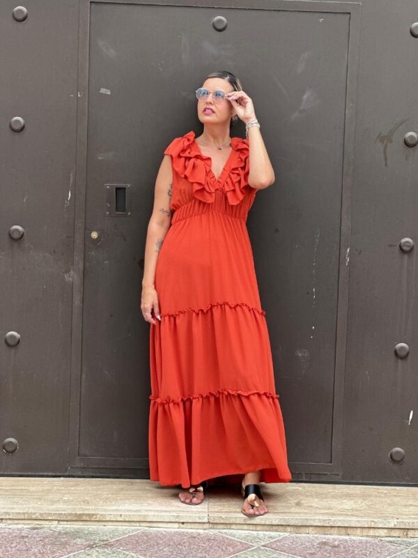 Vestido Lola teja. - Imagen 3