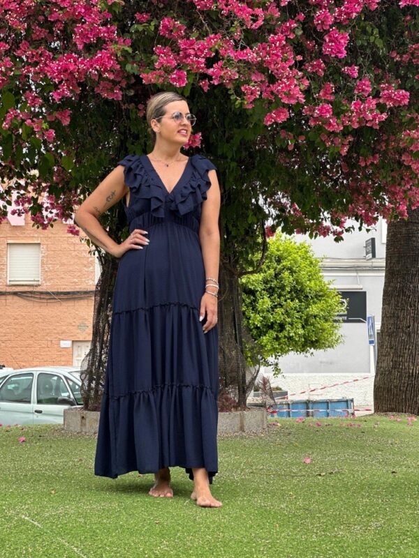 Vestido Lola azul marino. - Imagen 6