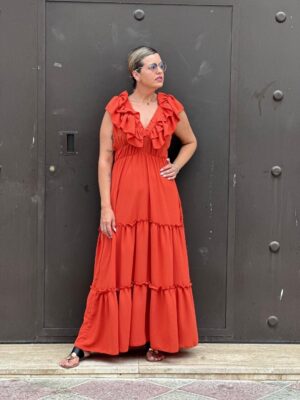 Vestido Lola teja.