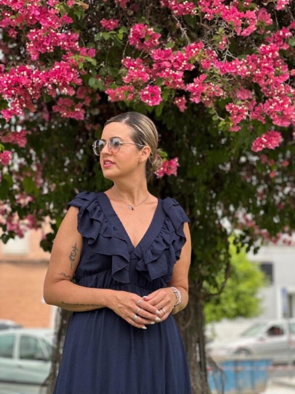 Vestido Lola azul marino. - Imagen 4