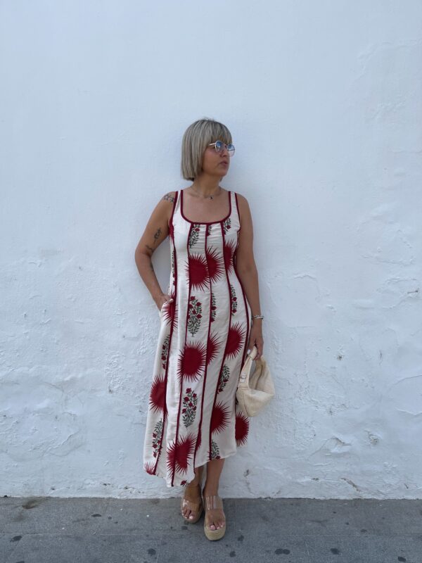 Vestido Vejer burdeos. - Imagen 3