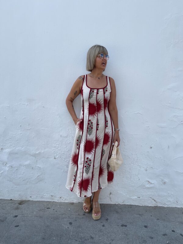 Vestido Vejer burdeos. - Imagen 4