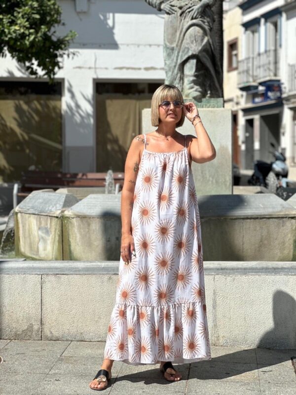 Vestido Soles blanco. - Imagen 4