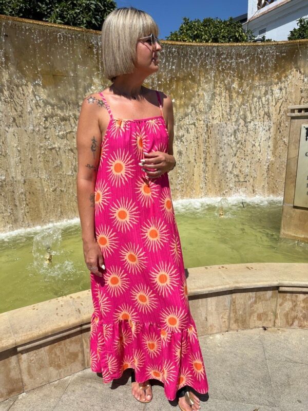 Vestido Soles Fucsia. - Imagen 2