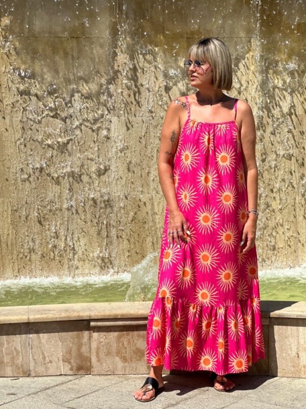 Vestido Soles Fucsia. - Imagen 3