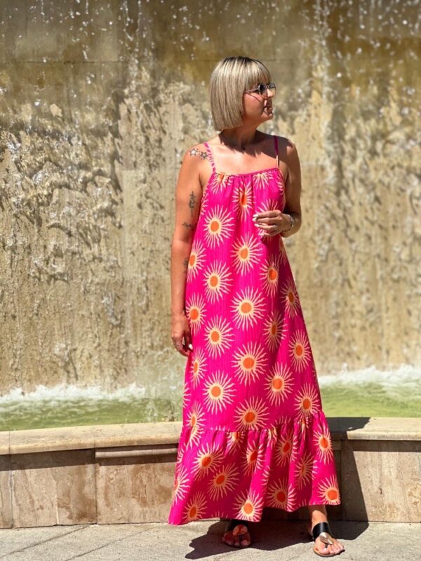 Vestido Soles Fucsia. - Imagen 4