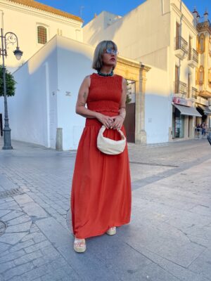 Conjunto Aitana teja.