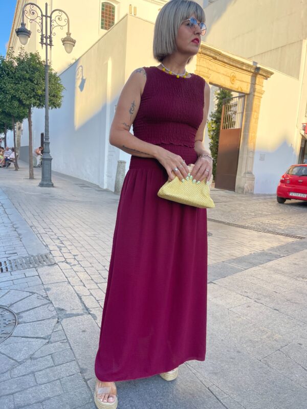 Conjunto Aitana burdeos. - Imagen 2