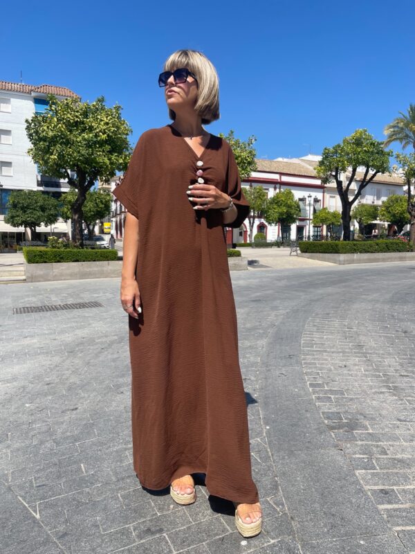 Vestido Sibilina marrón. - Imagen 4
