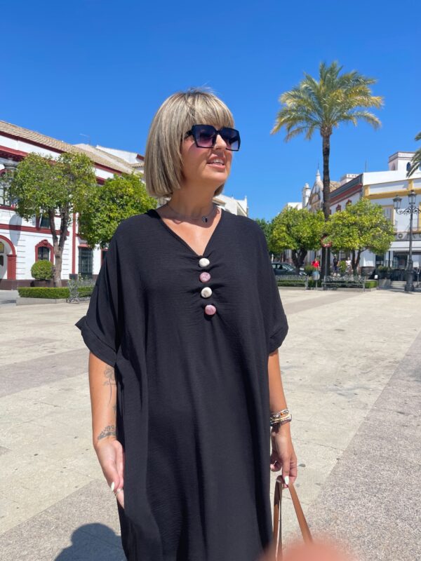 Vestido Sibilina negro. - Imagen 2
