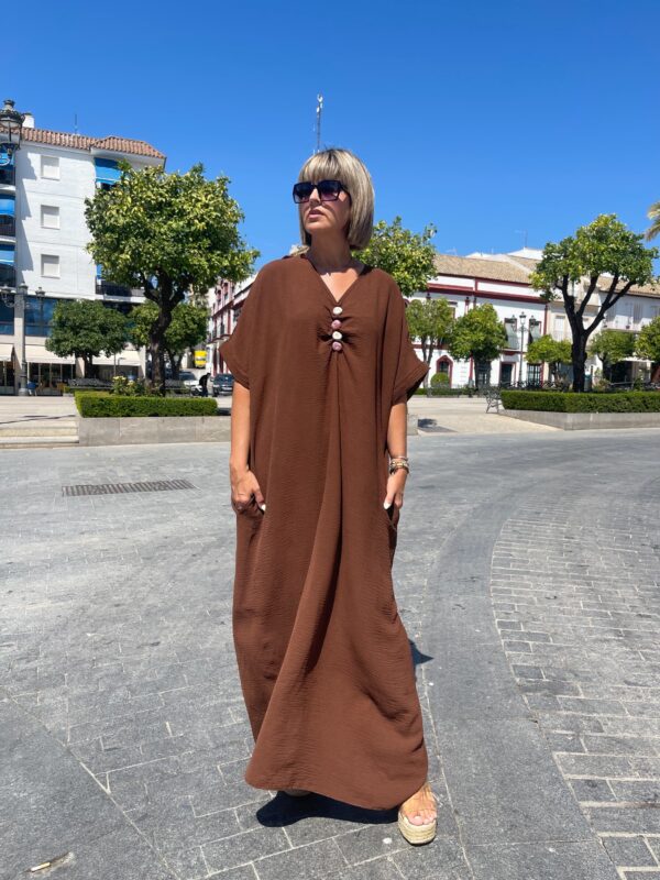 Vestido Sibilina marrón. - Imagen 5