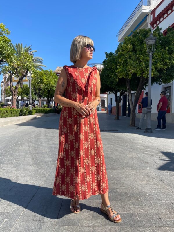 Vestido Alma teja. - Imagen 3
