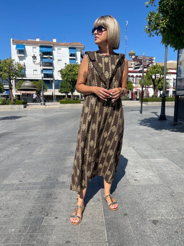 Vestido Alma marrón. - Imagen 3