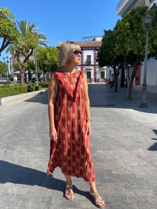 Vestido Alma teja. - Imagen 5