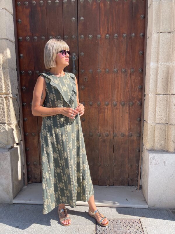 Vestido Alma verde. - Imagen 3