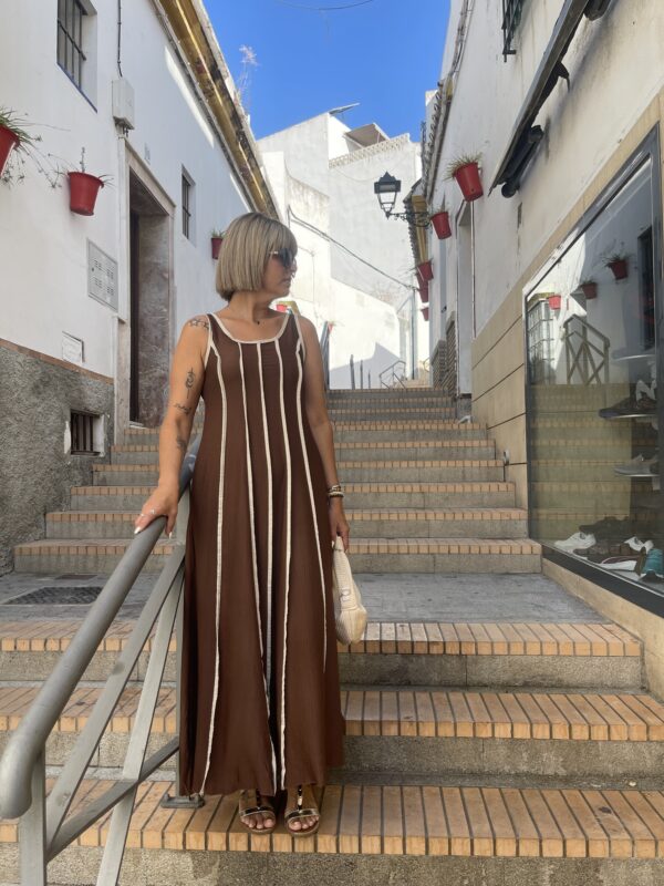Vestido Zoe marrón. - Imagen 5