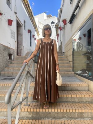 Vestido Zoe marrón.