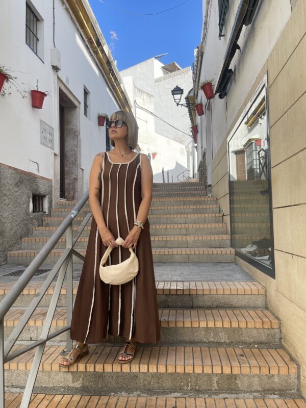Vestido Zoe marrón. - Imagen 3
