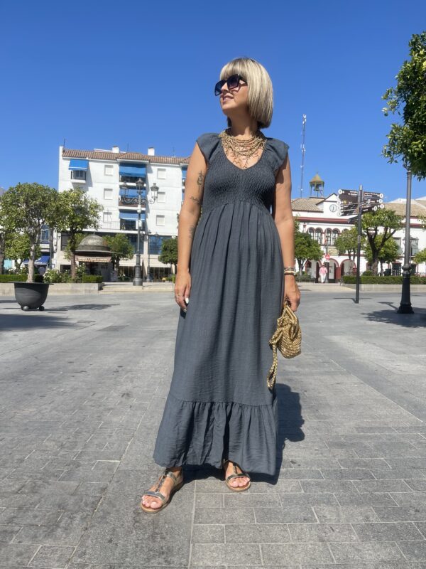Vestido Nova gris ceniza. - Imagen 4