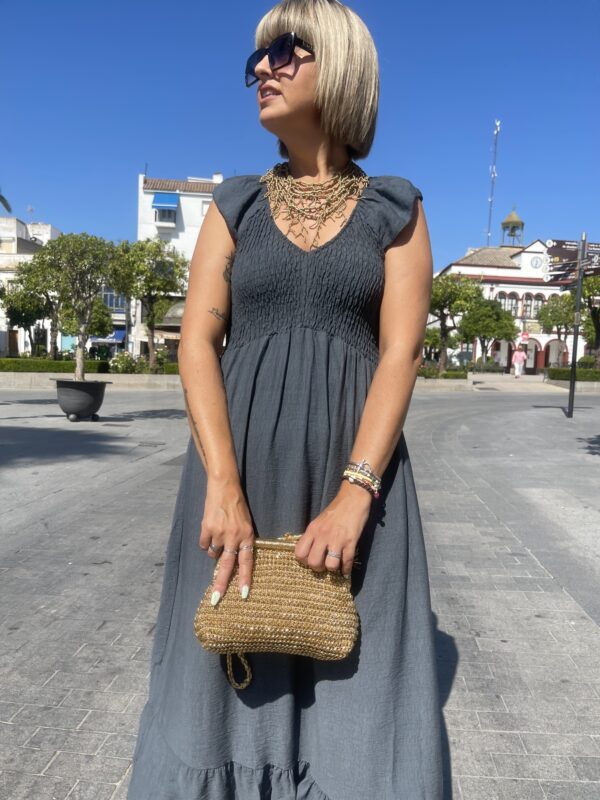 Vestido Nova gris ceniza. - Imagen 3