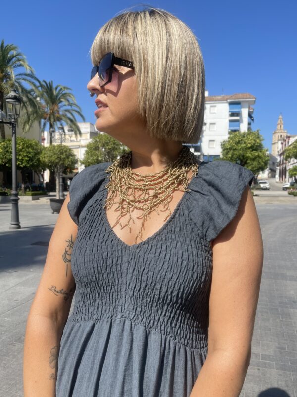 Vestido Nova gris ceniza. - Imagen 2