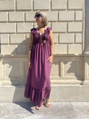 Vestido Nova berenjena.
