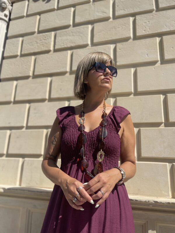 Vestido Nova berenjena. - Imagen 4