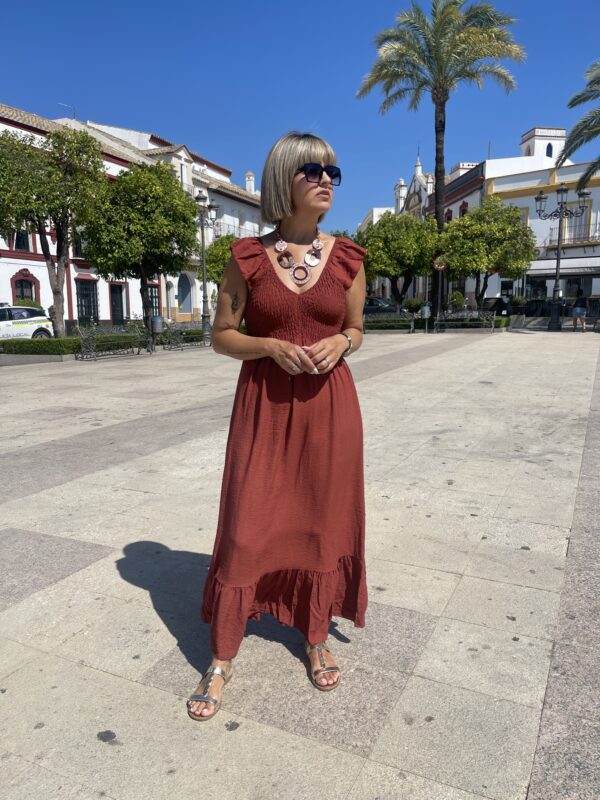 Vestido Nova teja. - Imagen 3