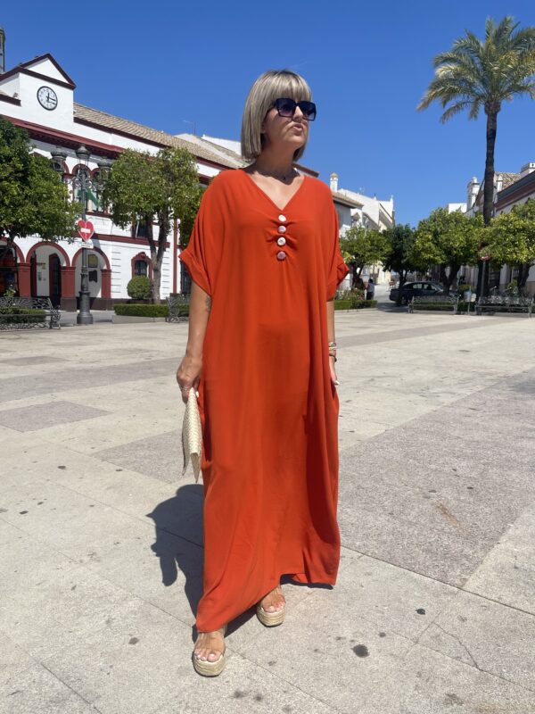 Vestido Sibilina teja. - Imagen 5