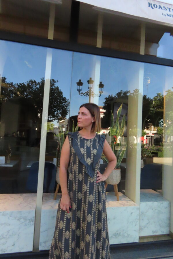 Vestido Alma gris ceniza. - Imagen 6