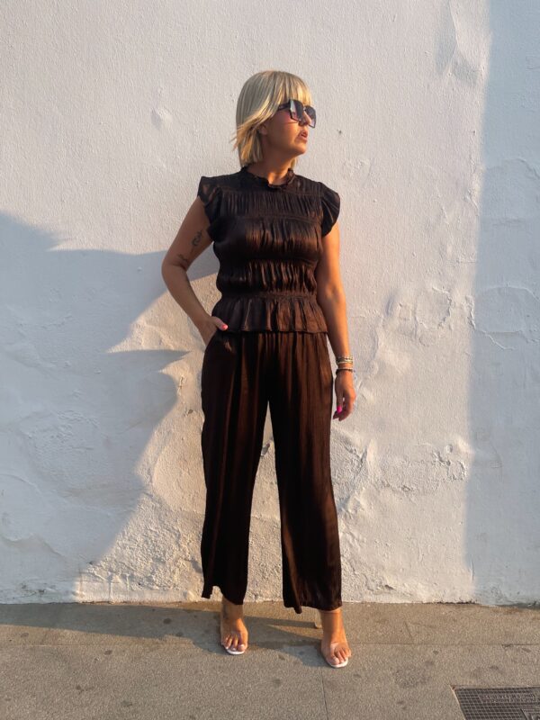 Conjunto Sunset Glow marrón chocolate. - Imagen 4