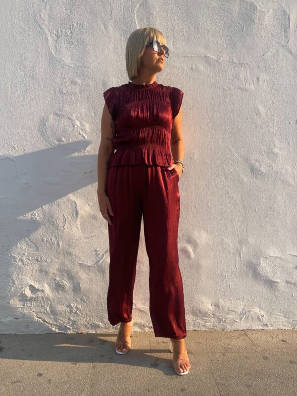 Conjunto Sunset Glow burdeos. - Imagen 3