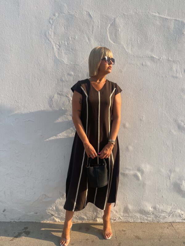 Vestido Aura marrón. - Imagen 3