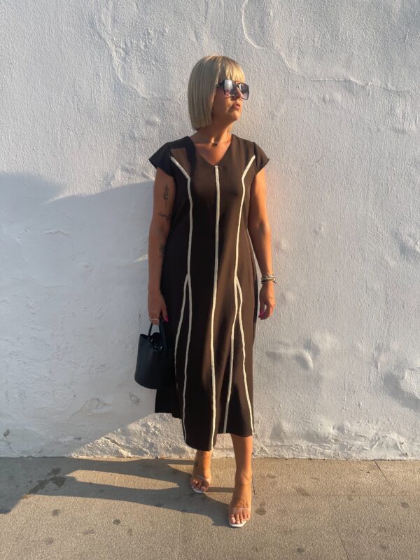Vestido Aura marrón. - Imagen 4