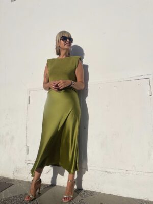 Alda satinada Supremme verde.