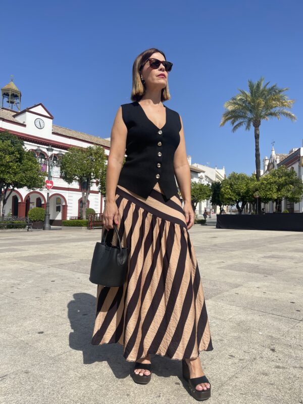 Falda Fair brown-black. - Imagen 5