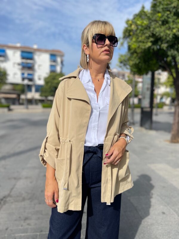 Parka soft beige. - Imagen 3