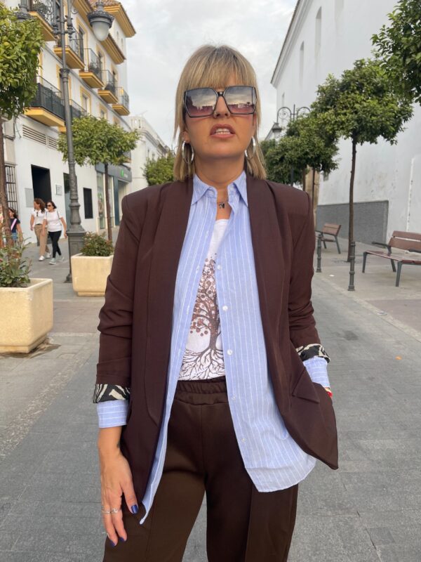 Blazer Zanzíbar marrón chocolate. - Imagen 5