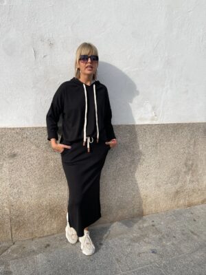 Conjunto Zoe negro.