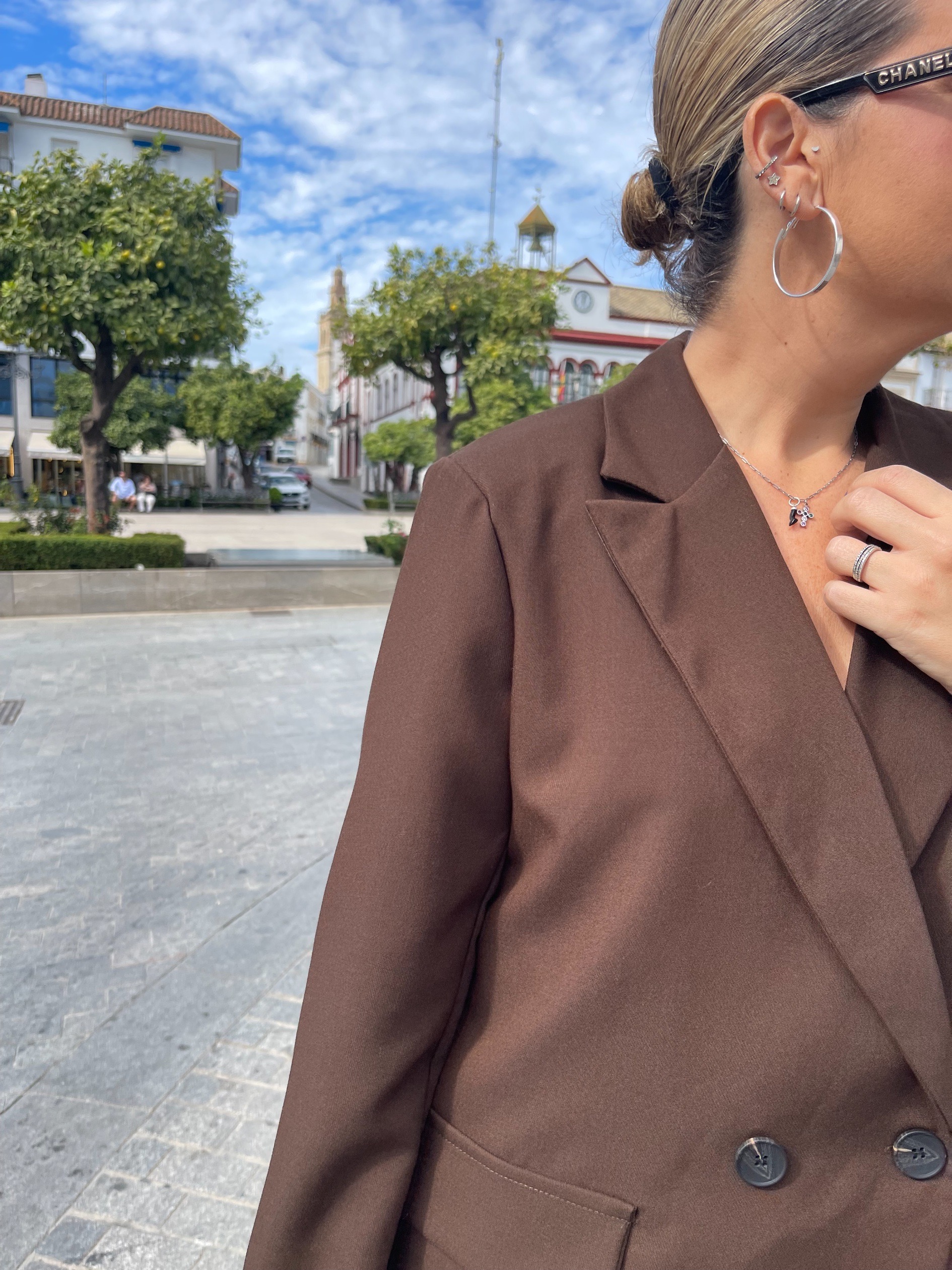 Blazer botones marrón chocolate. - Imagen 3