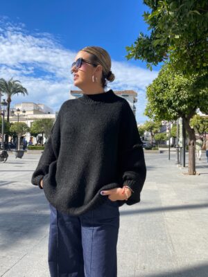 Maxi jersey negro.