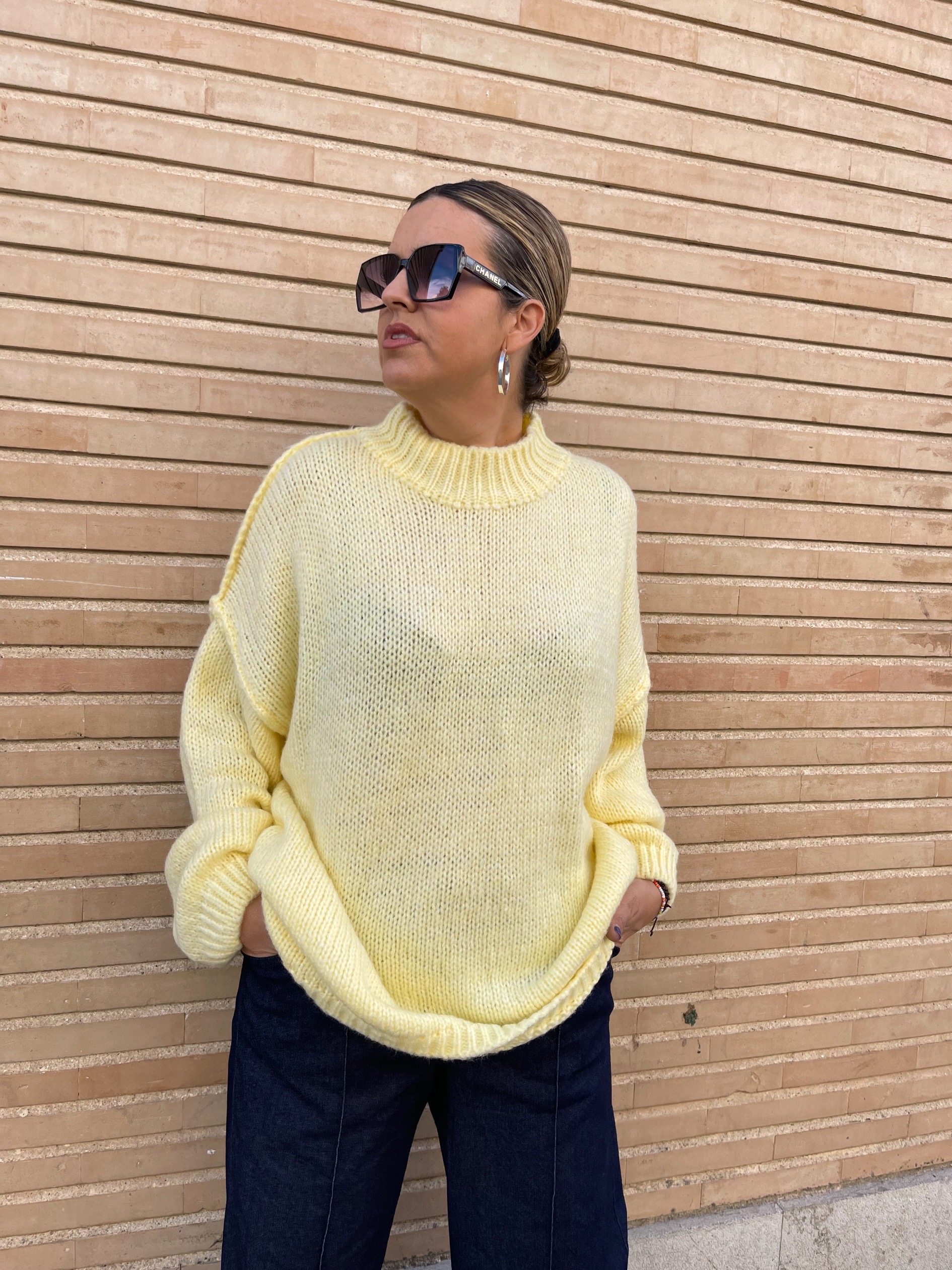 Maxi jersey vainilla.