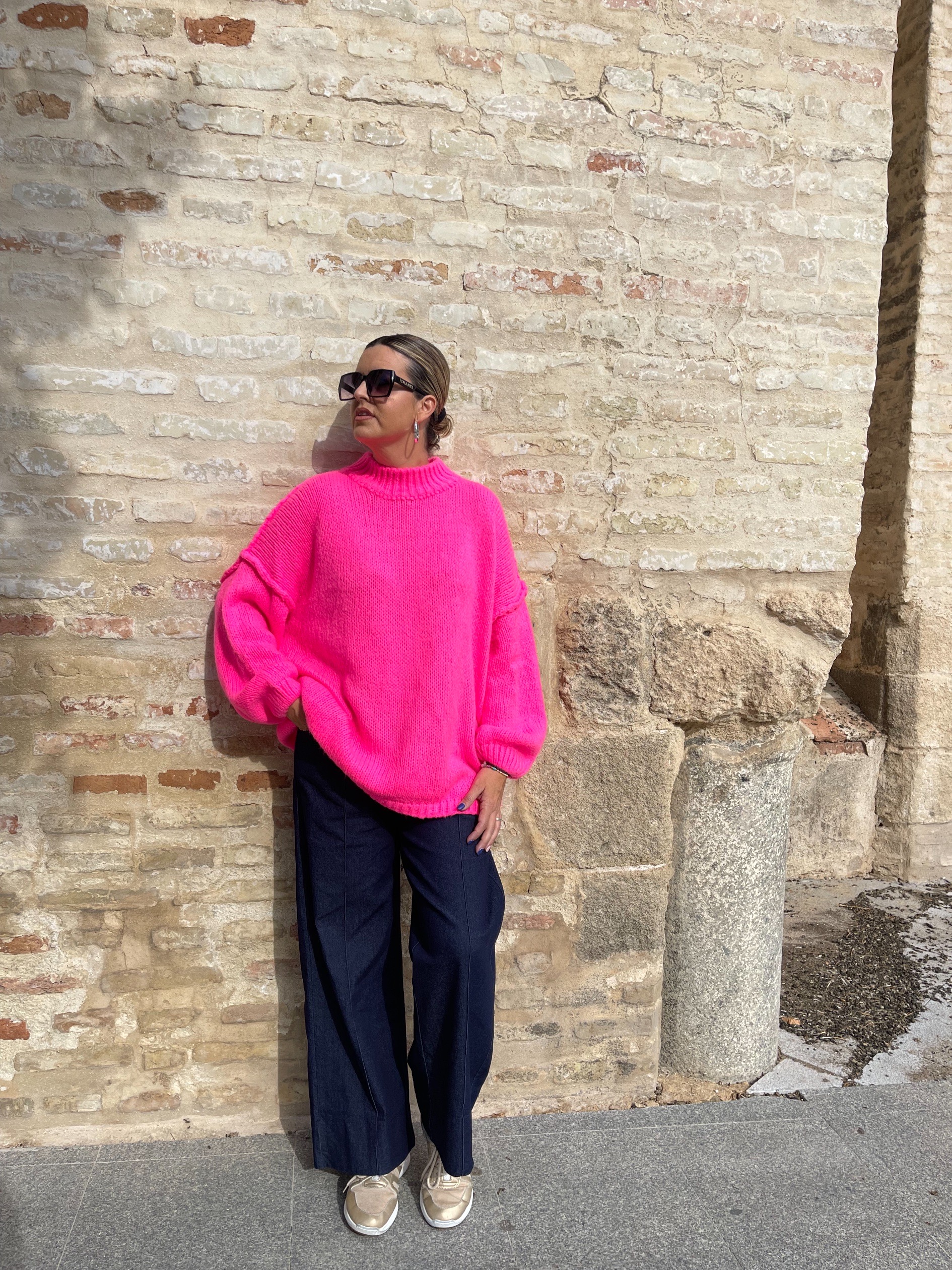 Maxi jersey rosa flúor. - Imagen 4