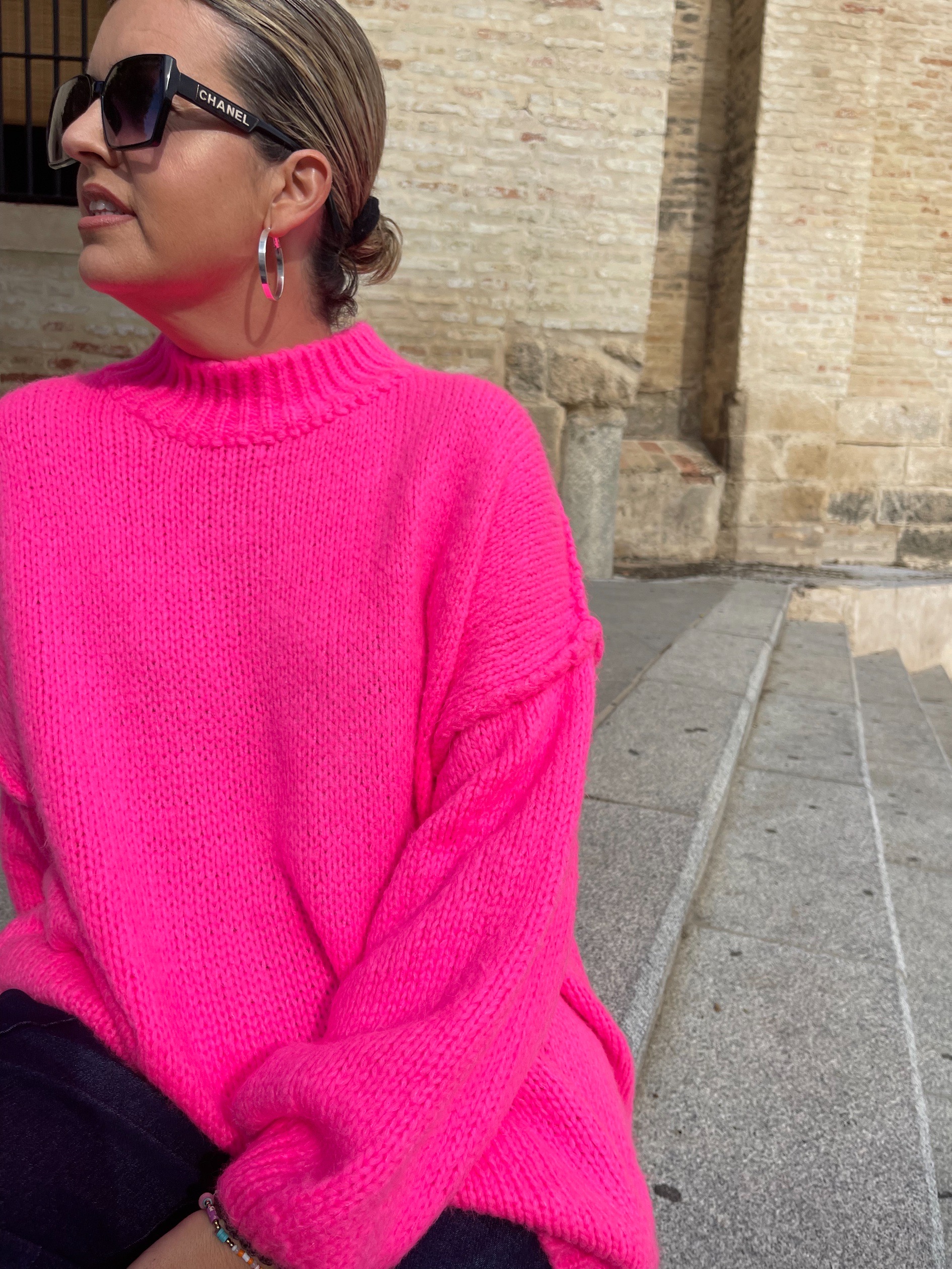 Maxi jersey rosa flúor. - Imagen 5