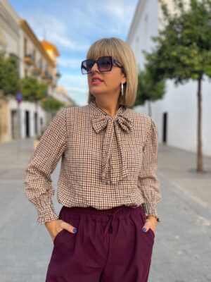 Camisa vivhy garnet lazo.