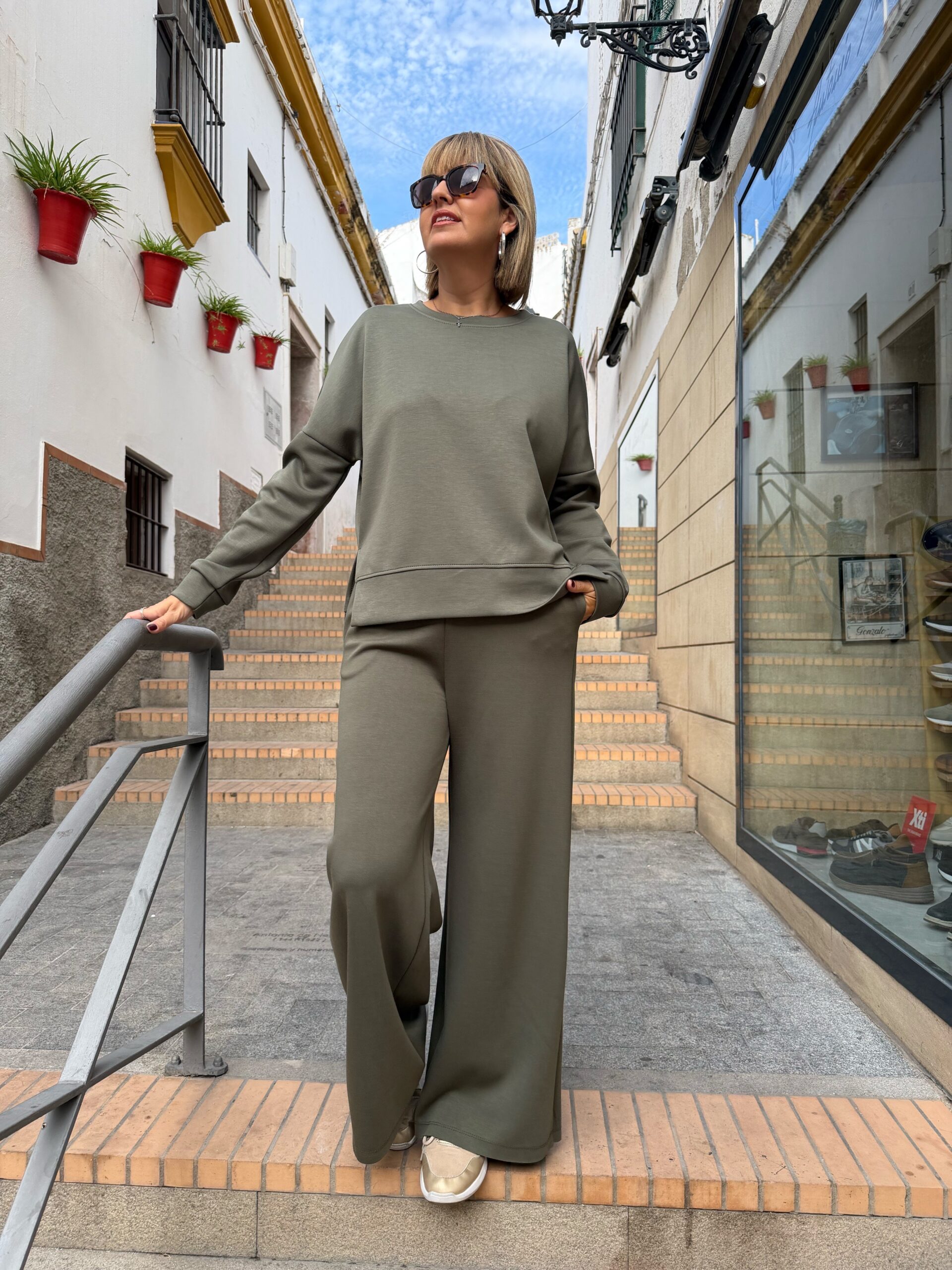 Conjunto Cool Flow verde.