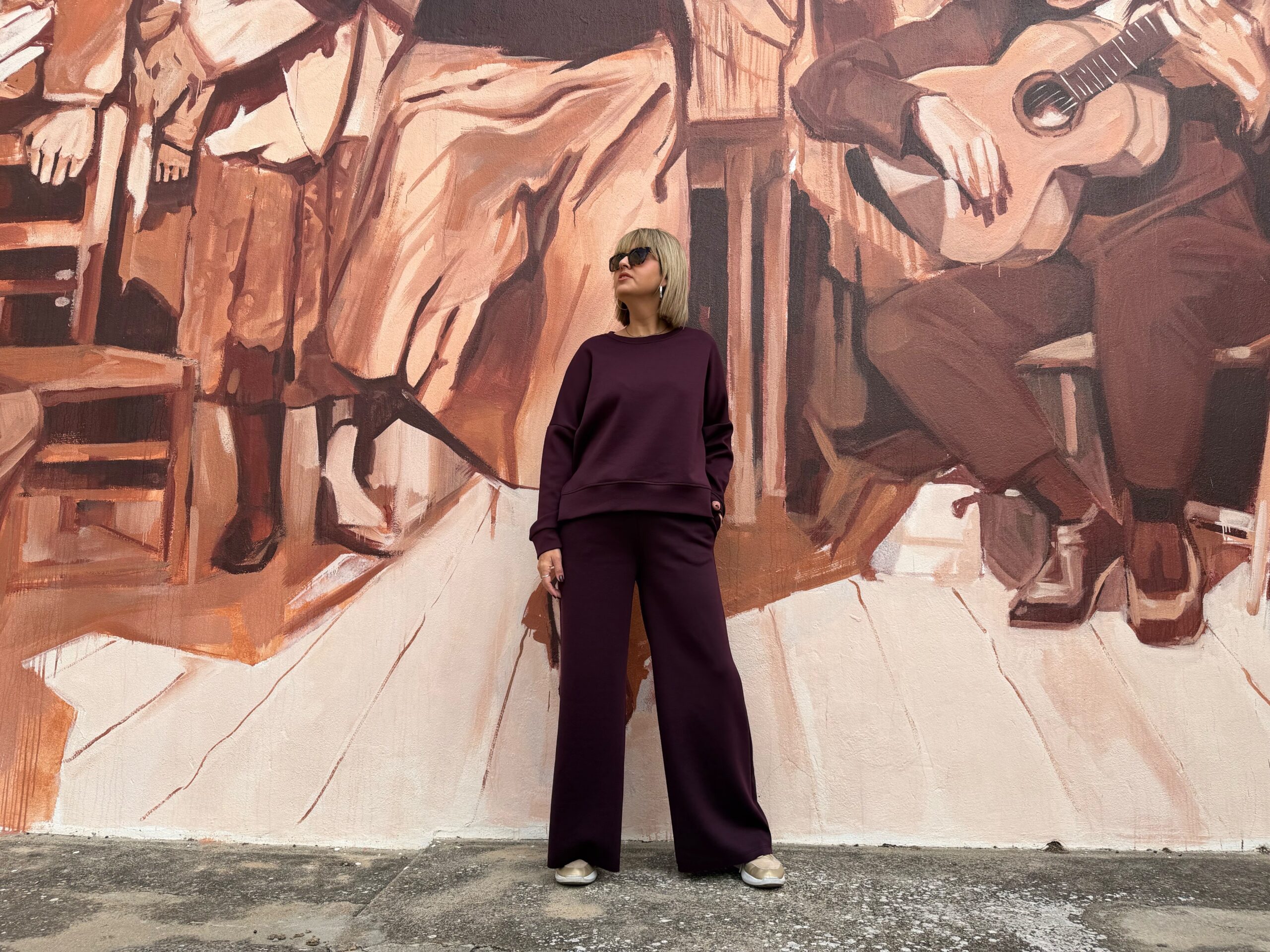 Conjunto Cool Flow granate. - Imagen 2